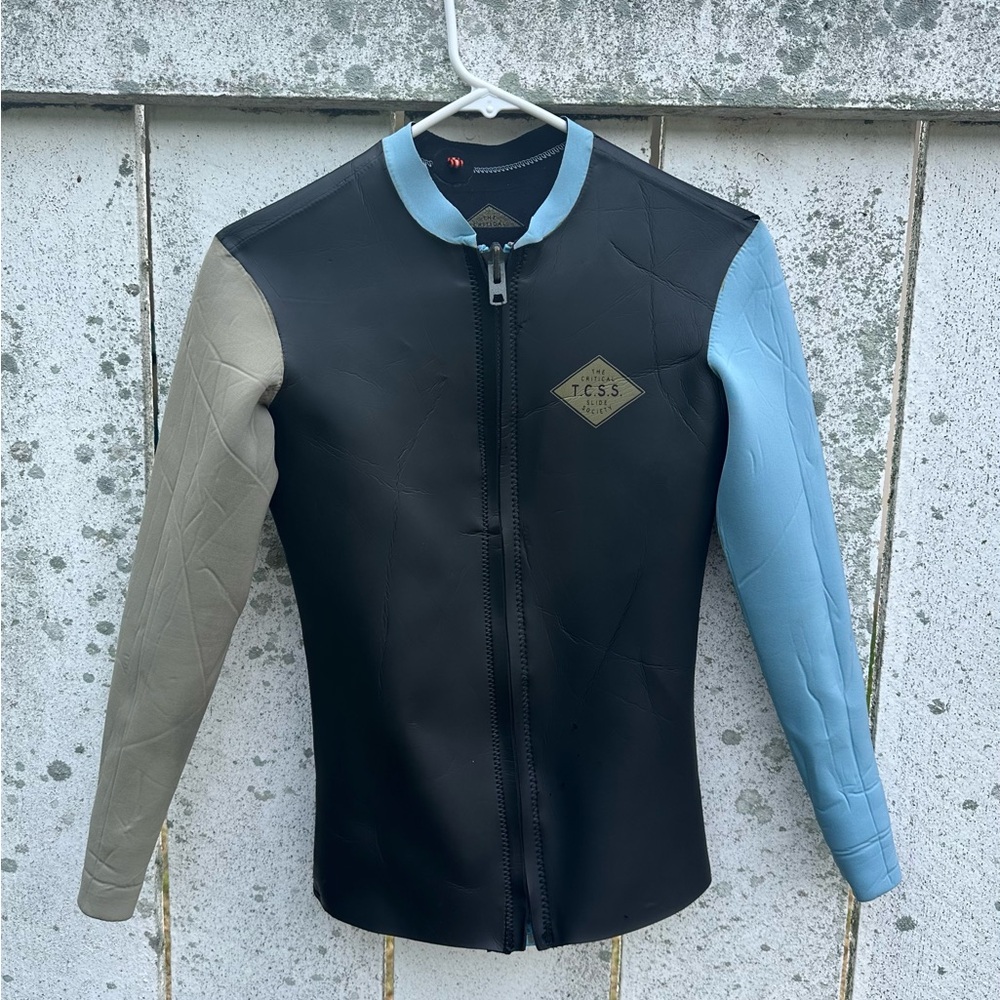 TCSS The Critical Slide Society front zip wetsuit jacket jumbled jacket used